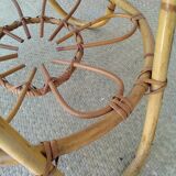 Rattan round coffee table