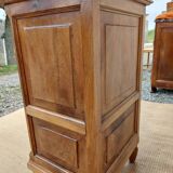 Bedside table wood and marble