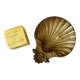 Brass shell dish, soap dish from around 1900 by "J. Gallo"