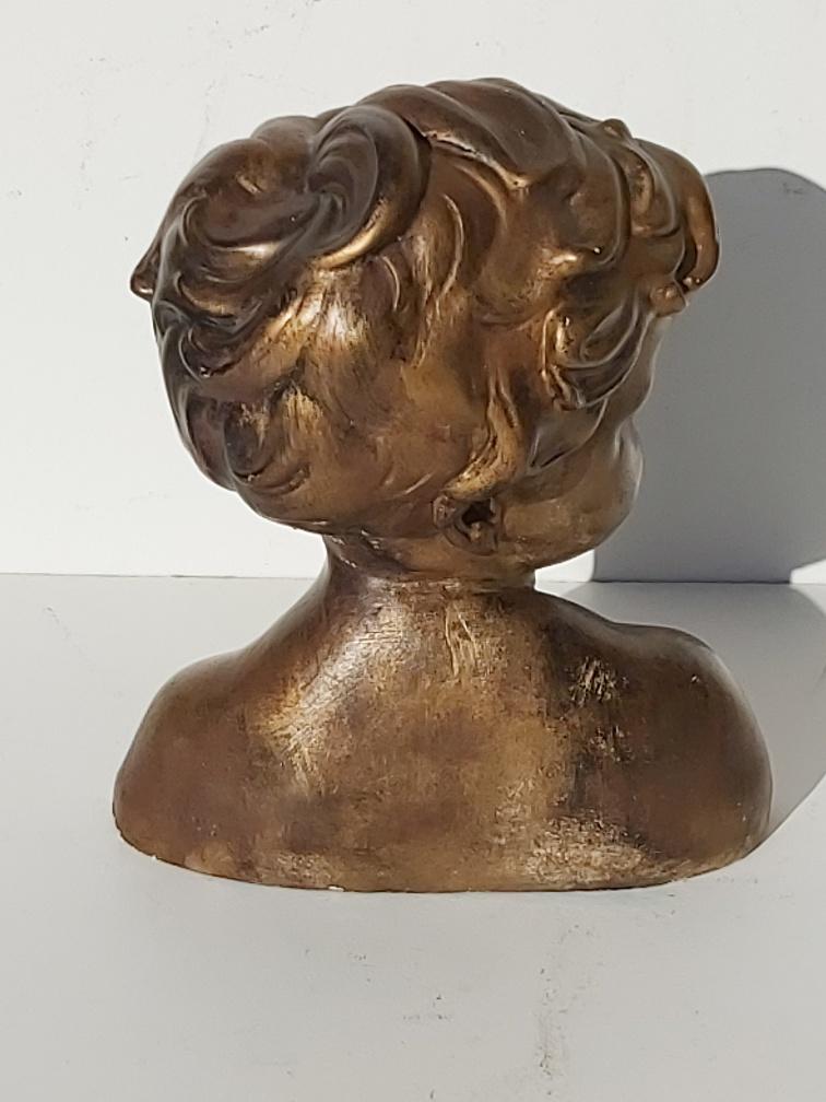 Bust child plaster Dalou