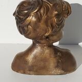 Bust child plaster Dalou