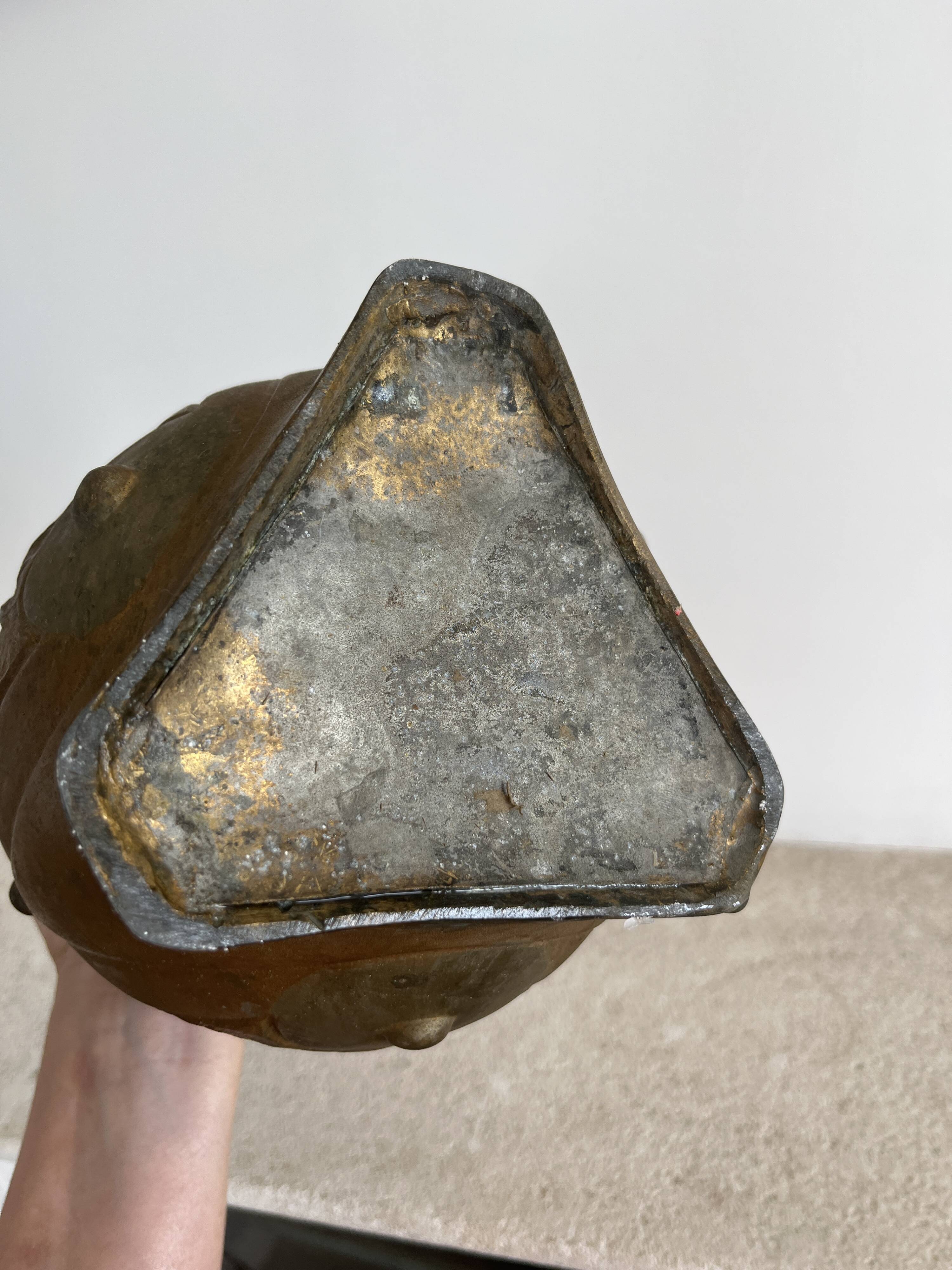 Art Nouveau tin vase
