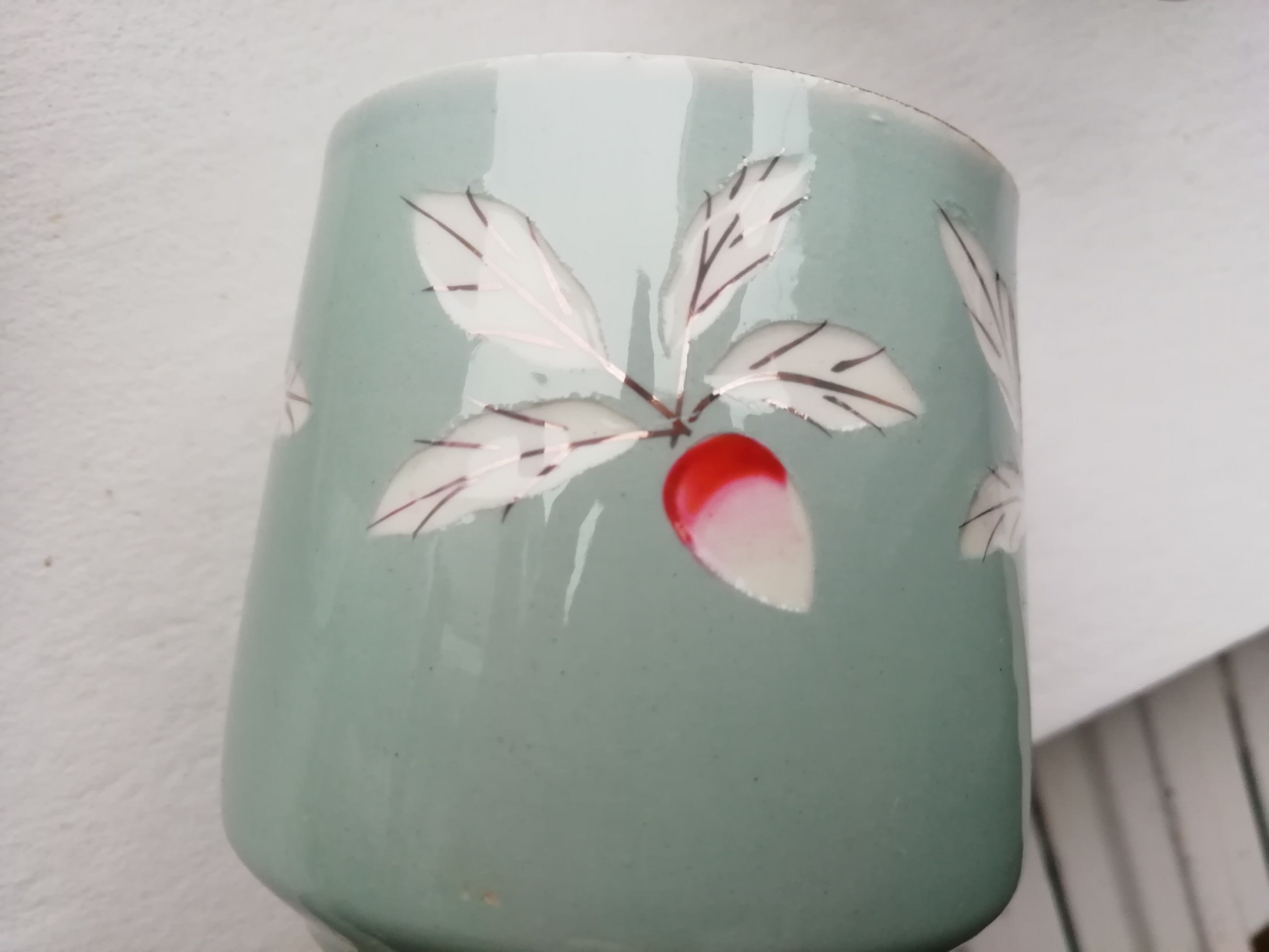 Paire de tasses Digoin Sarreguemines