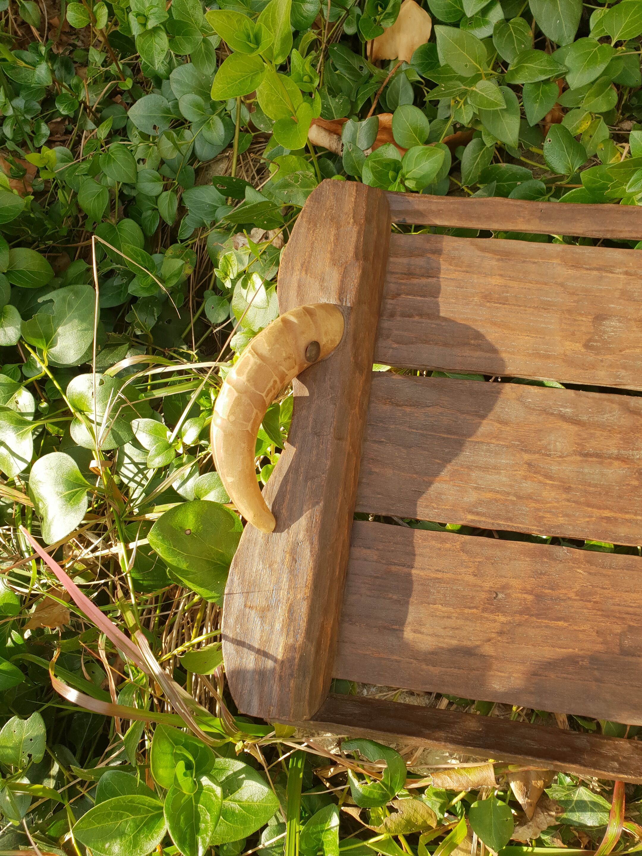 Plateau en chêne 1970