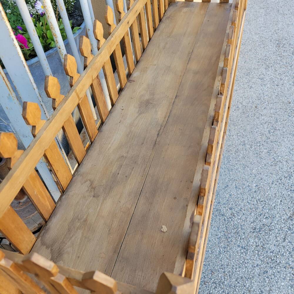 Wooden planter on stand