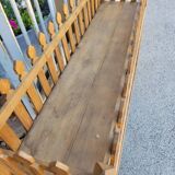 Wooden planter on stand