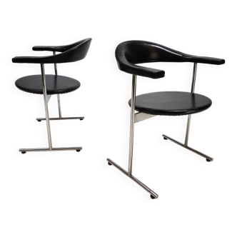 Lot de 2 chaises Kaufeld Airport 037 de Geoffrey Harcourt, 1960