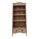 Vintage Parisian bookcase in raw wood - compass legs