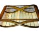 Sculptural coffee table "Infinity" in curved wood – Vintage 1970 design