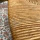 Low stool in wood and straw