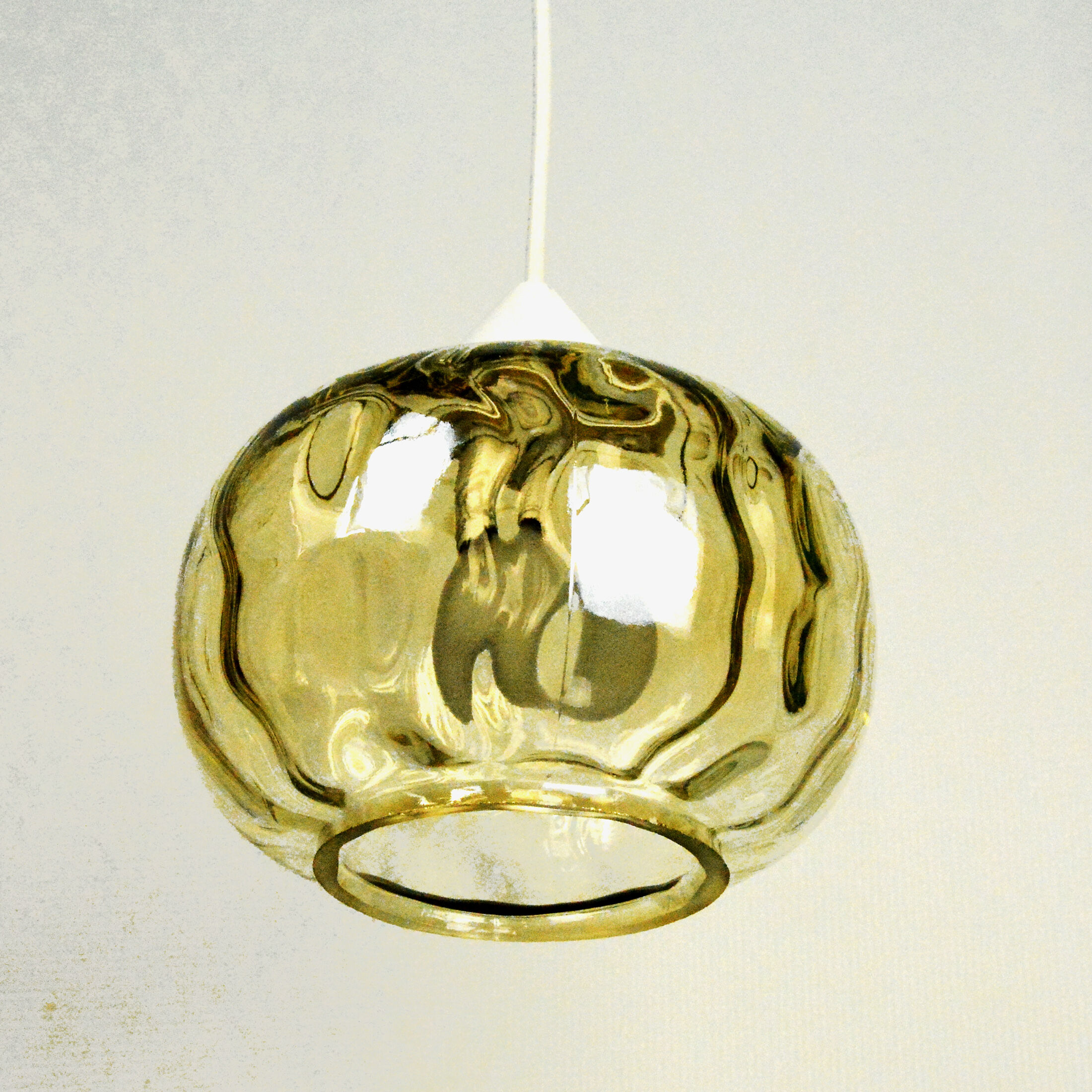 1970s Modernist hanging lamp, Poland