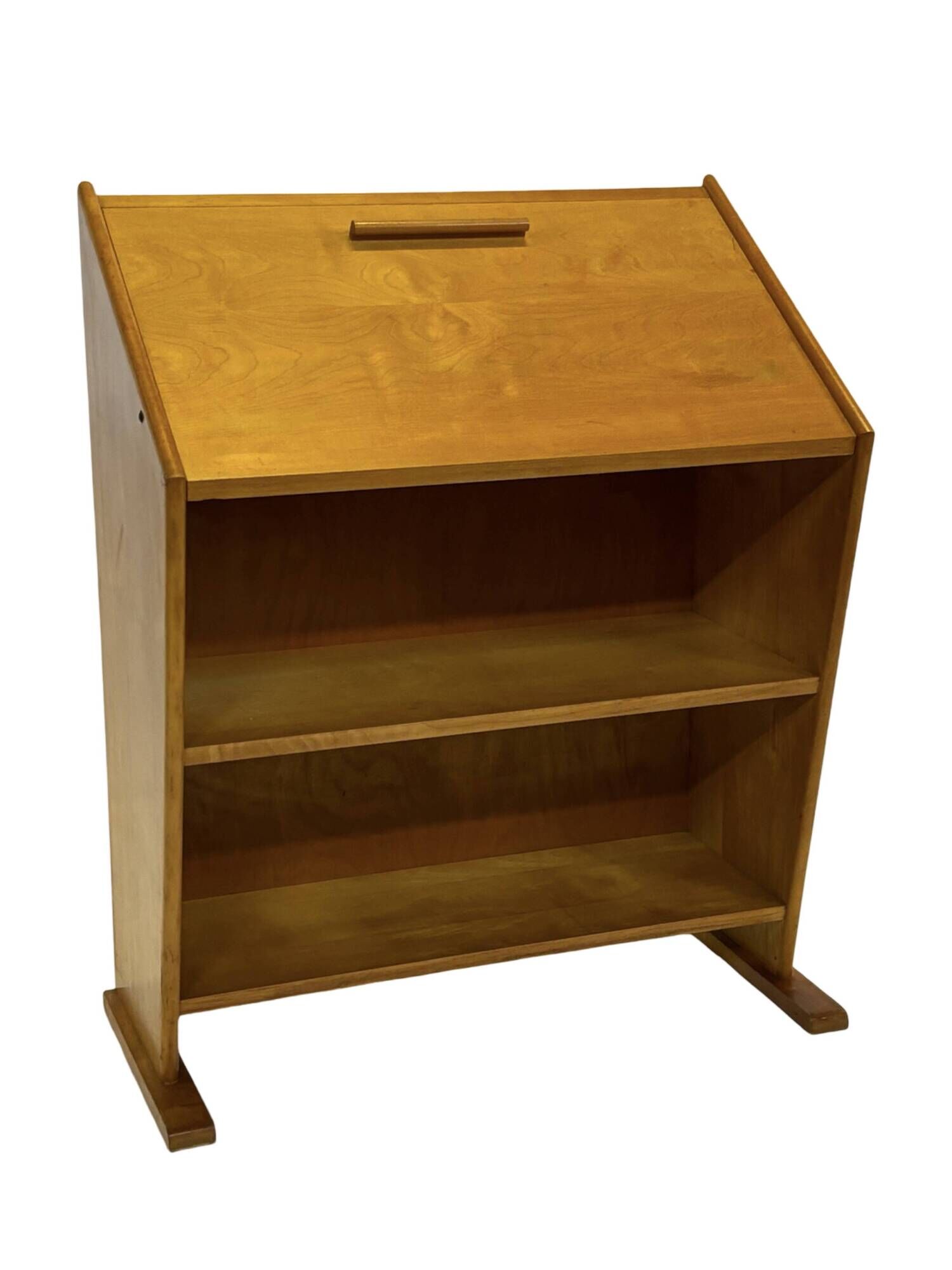 Vintage Oak Secretary Desk by Cor Alons for Den Boer Gouda
