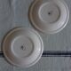 Pair of Johnson Brothers "Hearts & Flowers" dinner plates.