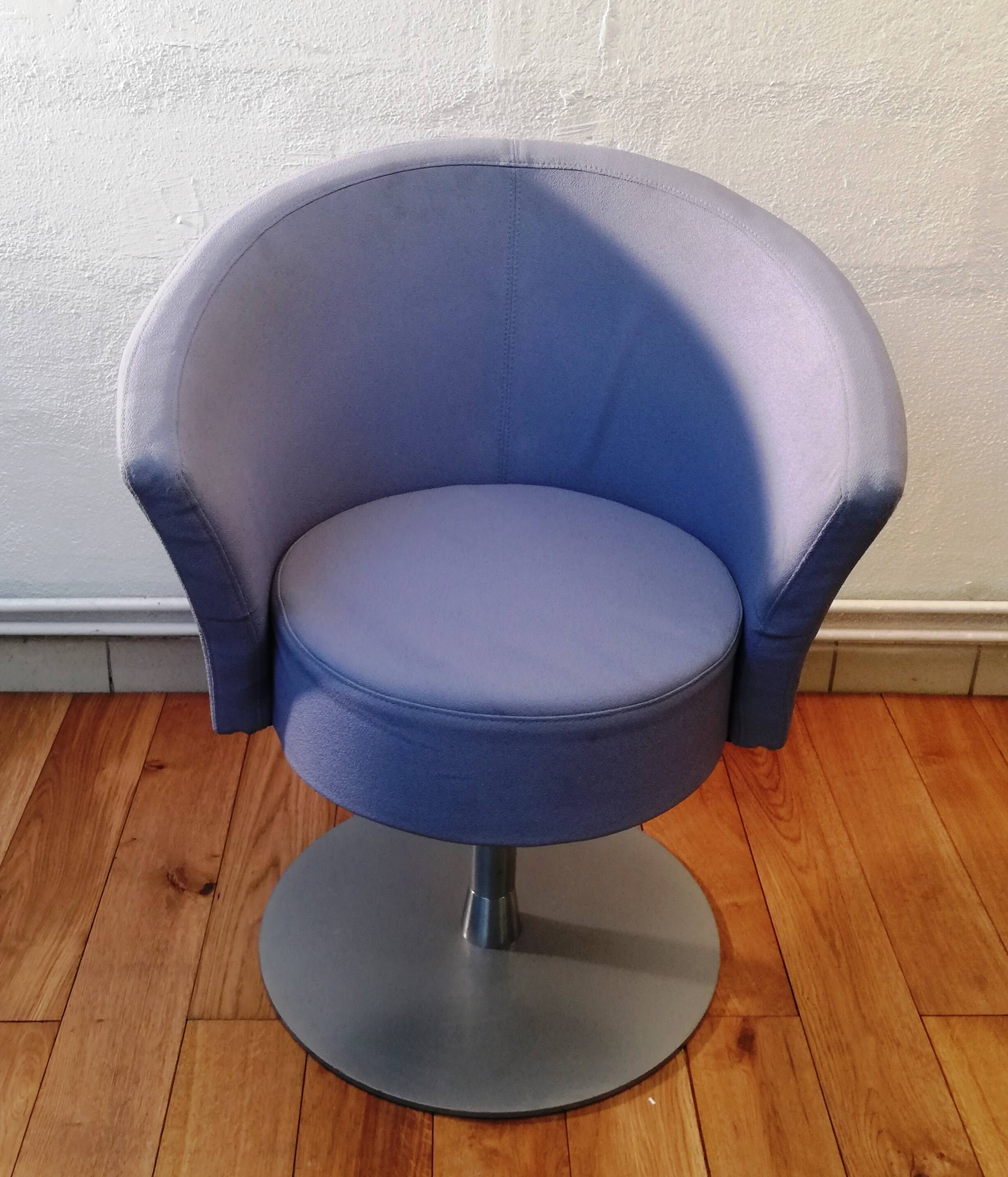 Fabric tulip armchair