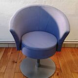 Fabric tulip armchair