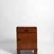 Pair of wooden bedside tables, 1940s.