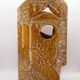 Vase visage en grès Raku