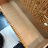 Vintage rattan chest of drawers 1970