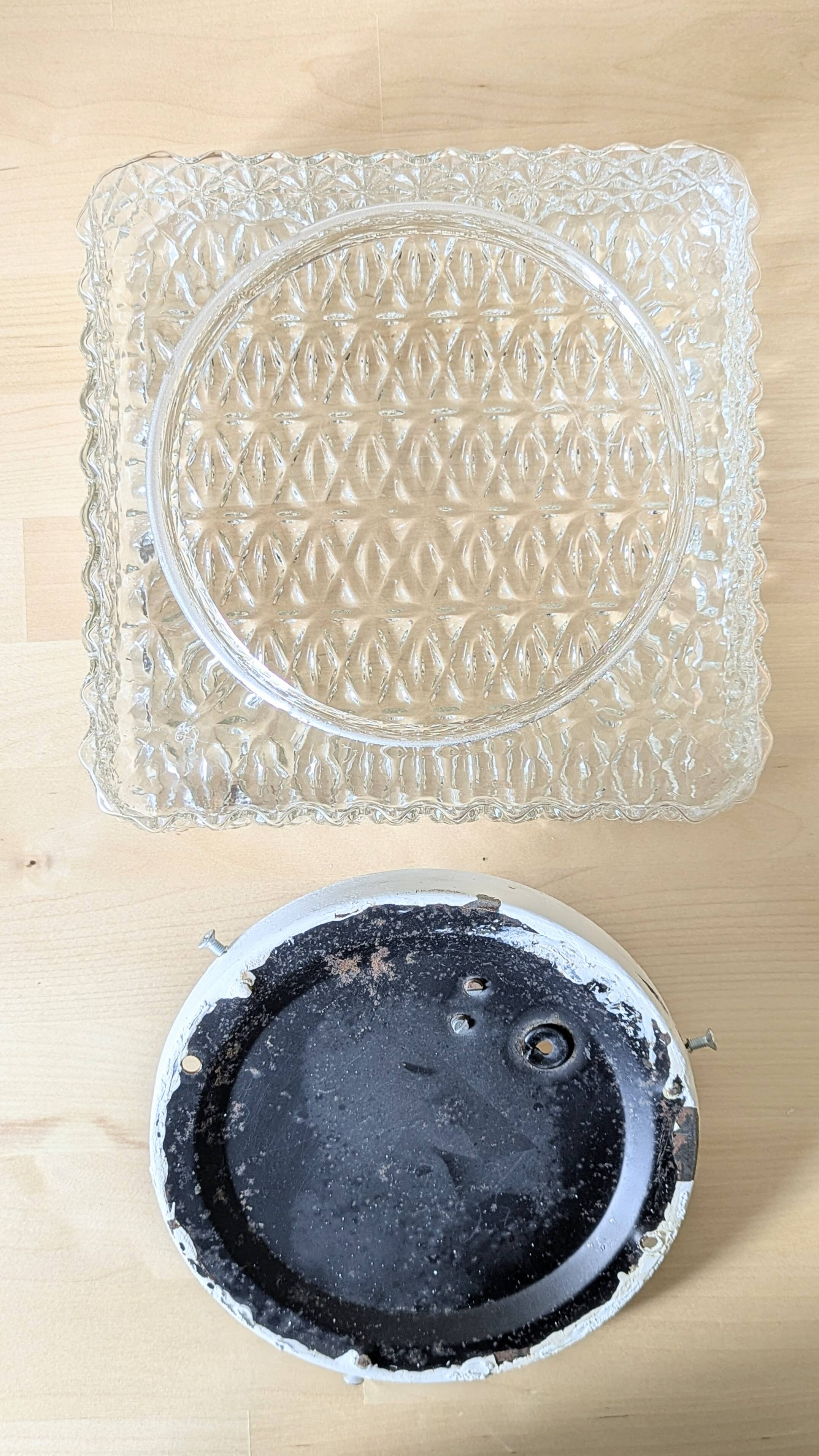 Vintage square ceiling light (L-0253)