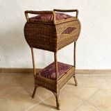Rattan and textile worker, 2 chests, 1960s