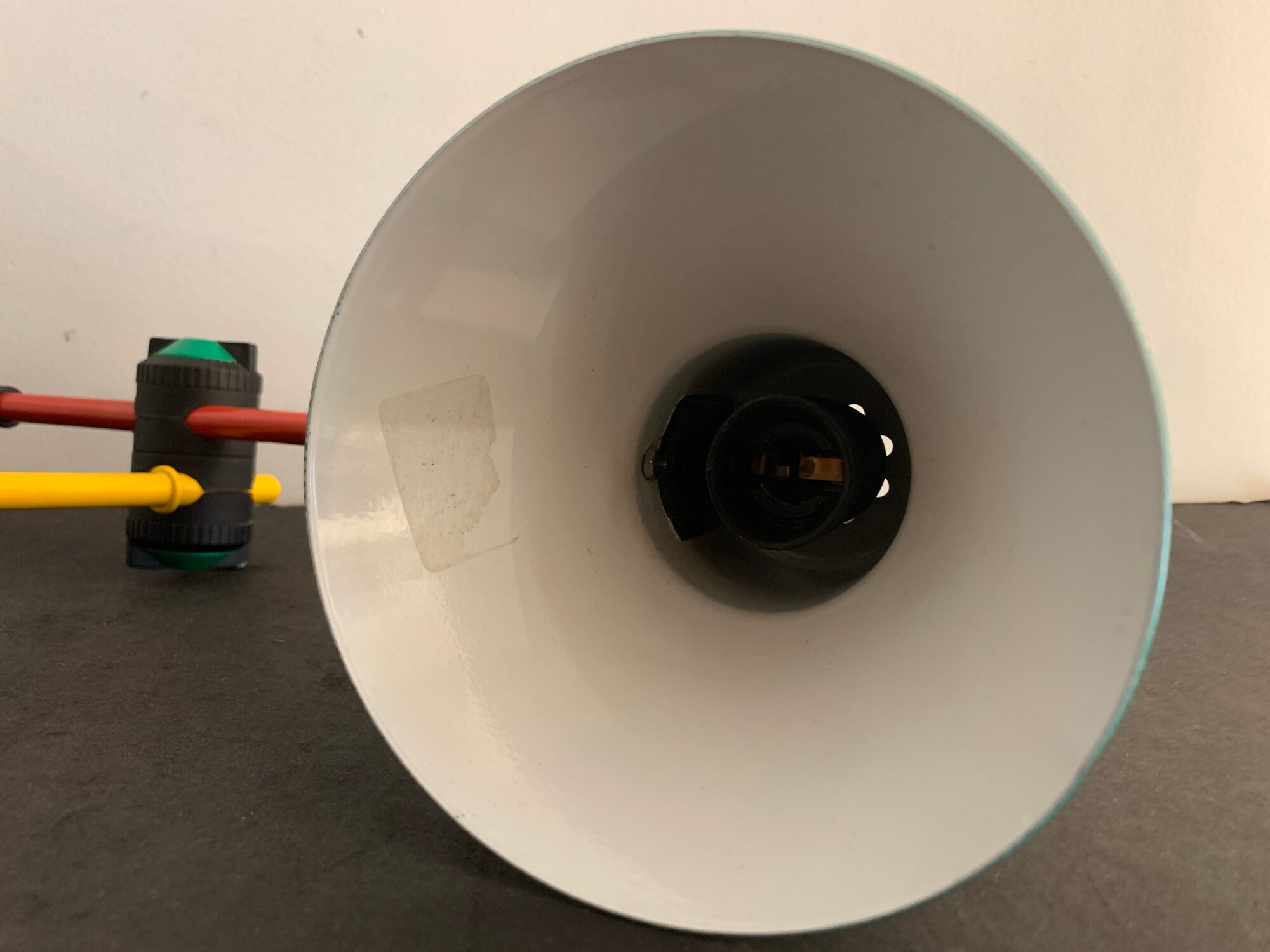 Articulated lamp by Veneta Lumi, primary colors Memphis style, 1980