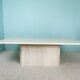 Table basse en travertin années 80