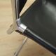Leather chair, Italian design, 1970s, production: Italy