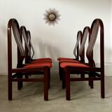 Lot 6 old Italian design bentwood chairs from the 70s vintage