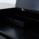 Commode laquée noire laiton signée Pierre Cardin 1980