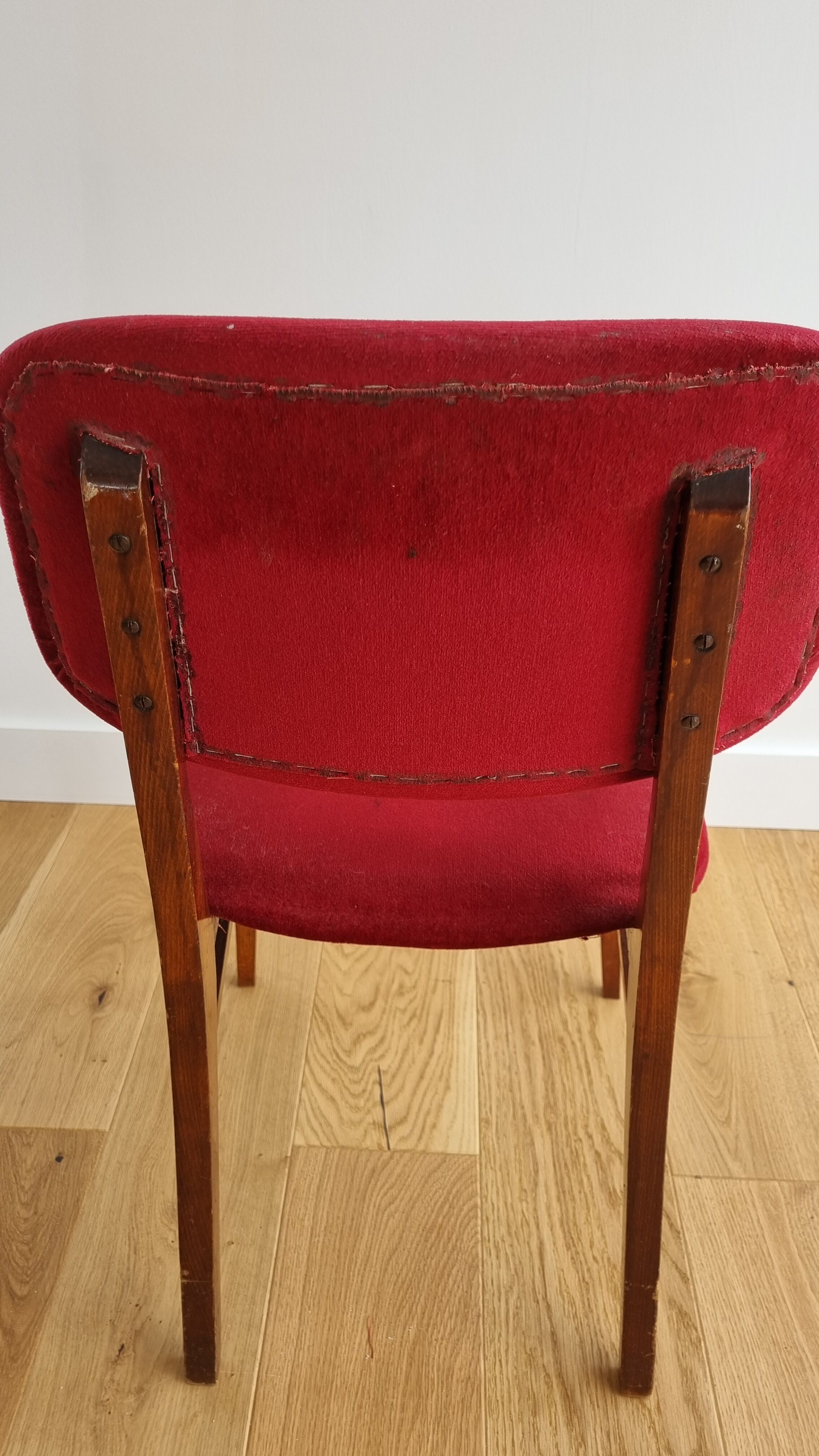 Vintage velvet chair