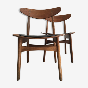 Chaises de salle à manger modèle CH30 par Hans J. Wegner