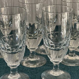 Set of 12 large Baccarat crystal glasses