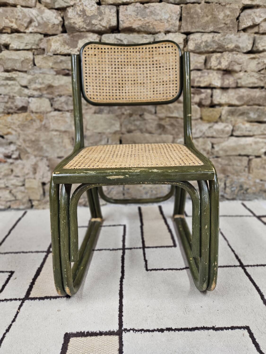 Chaise bambou canage style Breuer 1980"