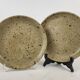 2 dishes in Puisaye pyrite stoneware