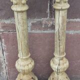 Solid oak column