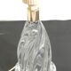 Vintage crystal lamp from the 70s – sculpted base – small table lamp