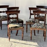Ensemble tables et chaises de salle à manger 19ème siècle en acajou, angleterre, 1850s