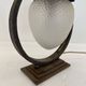 Sculptural Art Deco Table Lamp With Frosted Glass Shade, 1930s