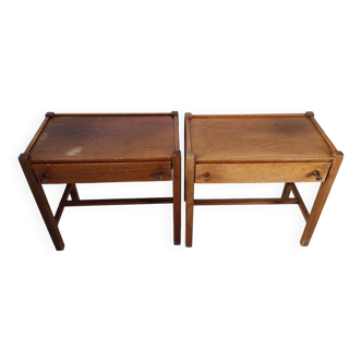 Paires de chevets Jacques Hauville pour Rochebobois