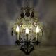Girandole lamp in crystal and iron