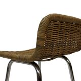Ensemble de 4 tabourets de bar vintage Dirk van Sliedregt Rohe Noordwolde 1960