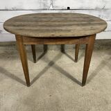 Oval old farmhouse table