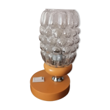 Bedside lamp 1960 1970 orange