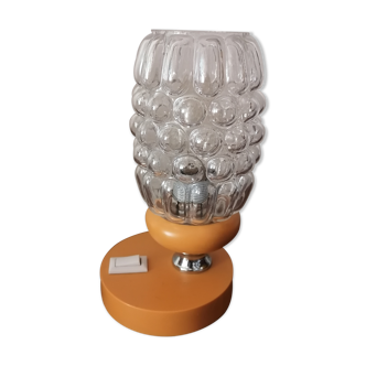 Bedside lamp 1960 1970 orange
