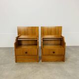 Pair of Scandinavian teak bedside tables, 1960s