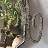 Art Deco Hammered Iron Mirror