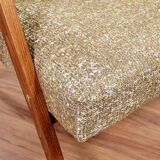 Vintage green granola ethnic design armchair