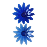 Deux vases, vintage, bleu cobalt, vide-poche, plateau decoratif, plat de table, plat de présentation