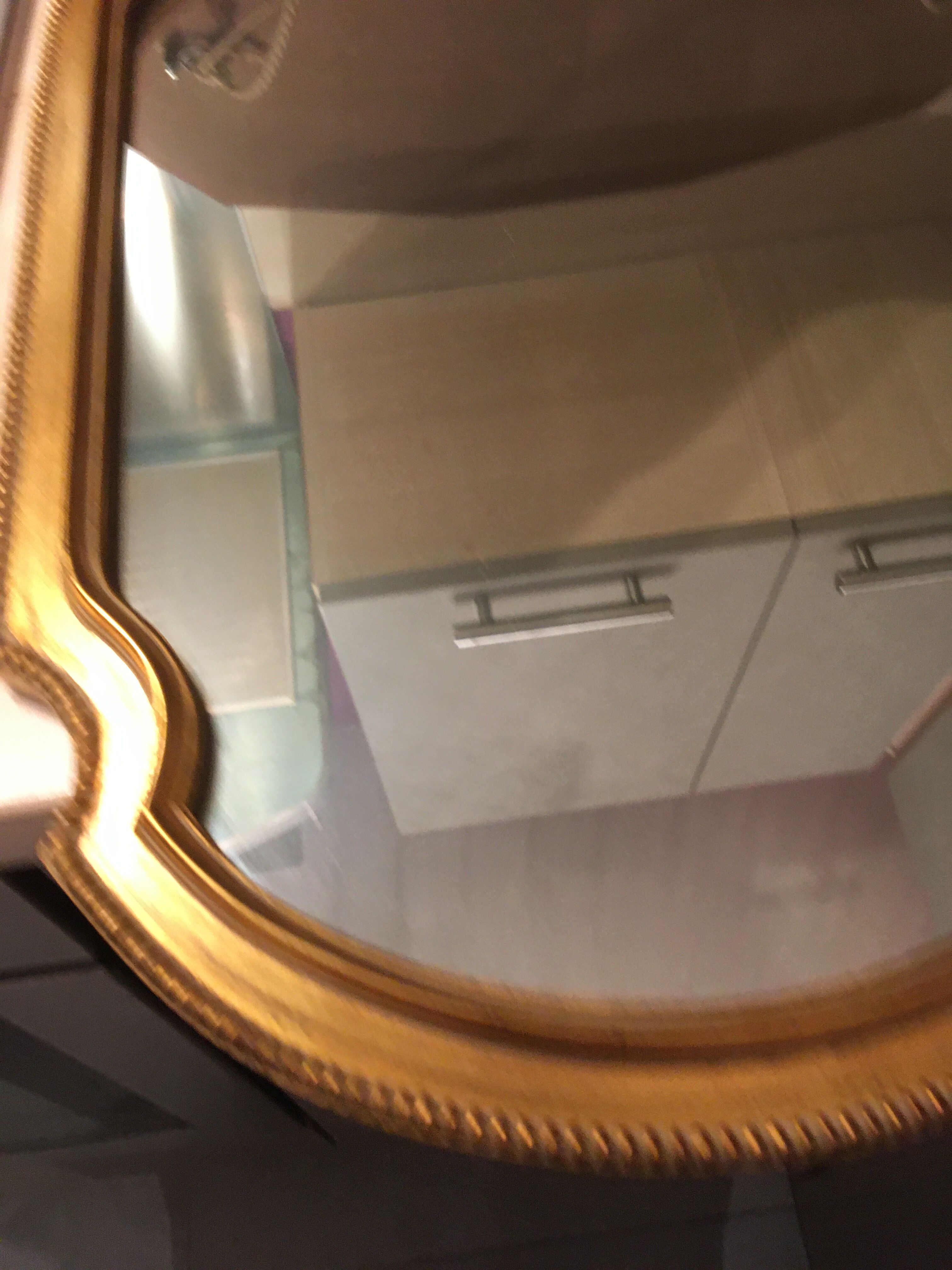 Golden vintage mirror