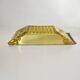 Cendrier vintage Walther en verre jaune